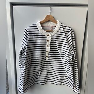 Boden Frill Neck Breton Top